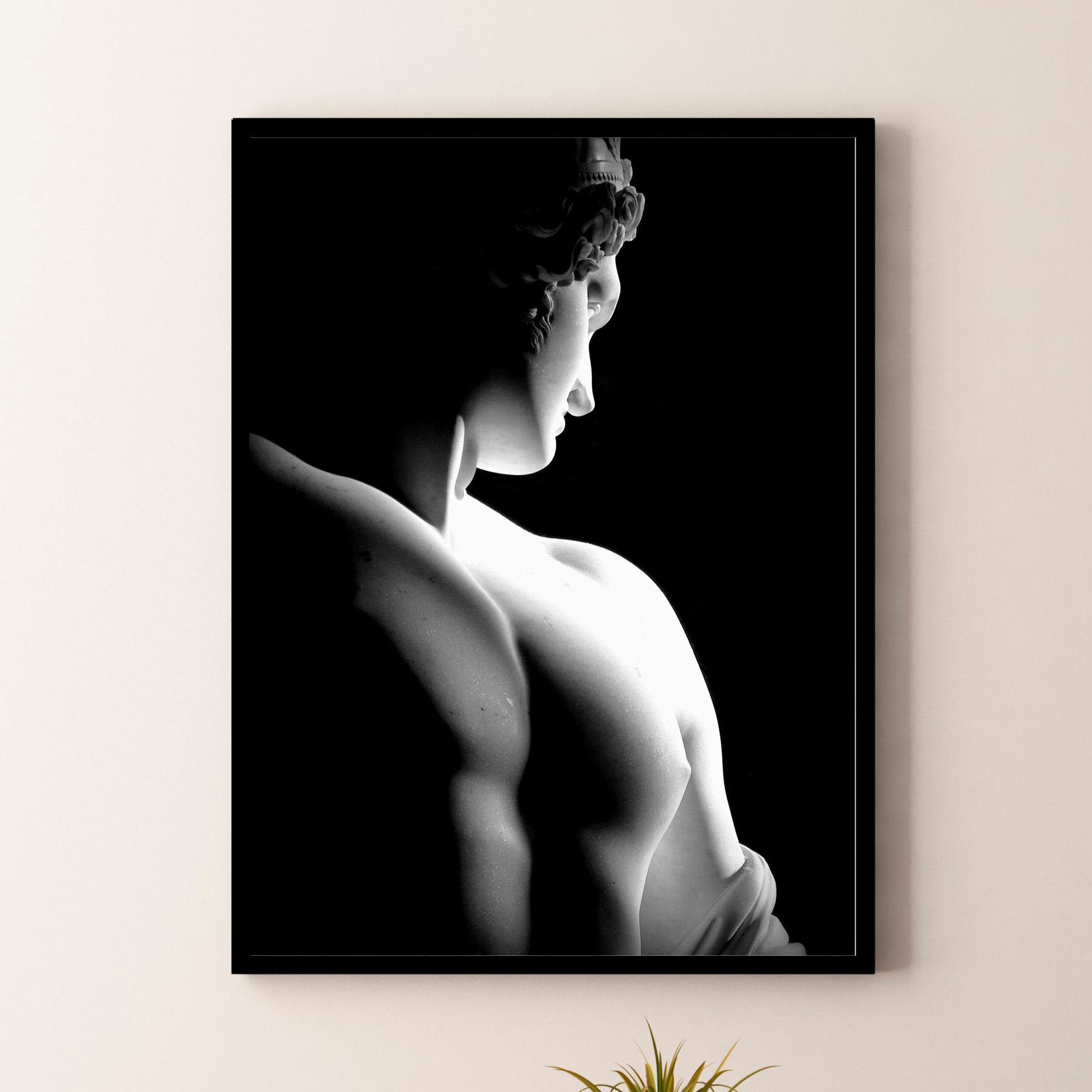 Antinoo di Delfi. Poster o Quadro su tela 100% cotone. Arredamento moderno casa