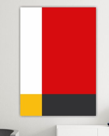 Bauhaus Geometrico_07. Edizione Numerata. Poster o Quadro su tela 100% cotone.