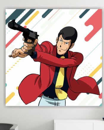 Lupin III. Poster o Quadro su tela, 100% cotone. Arredamento moderno casa