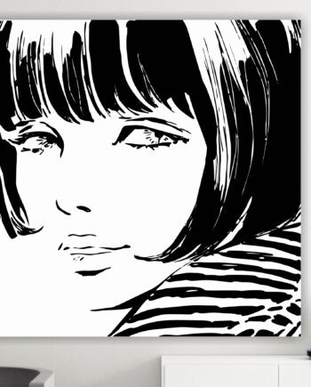 Crepax, Valentina Innocent. Poster o Quadro su tela, 100% cotone. Arredamento moderno casa