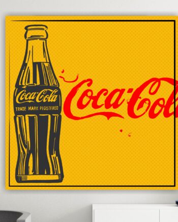 Andy Warhol incontra Schifano. Poster o Quadro su tela, 100% cotone.