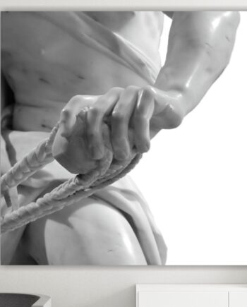Bernini, David. Dettaglio. Poster o Quadro su tela, 100% cotone.