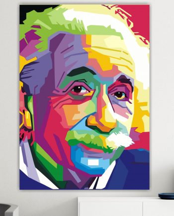 Albert Einstein. Poster o Quadro su tela, 100% cotone.