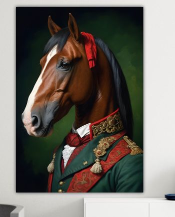 Cavallo della nobiltà animale, decorazione murale. Poster o Quadro su tela, 100% cotone.