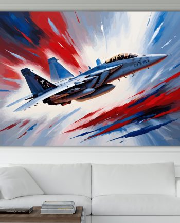 Aereo da combattimento, F41 TOMCAT. Poster o Quadro moderno su tela, 100% cotone. Arredamento casa.